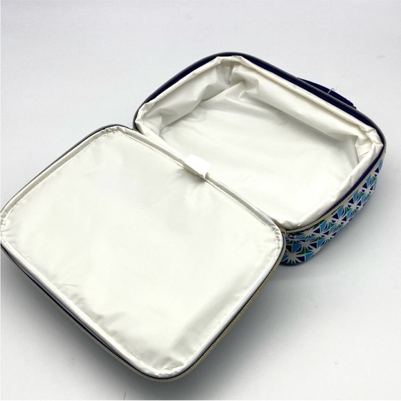 TORY BURCH X NEIMAN MARCUS X TARGET Blue Kaleidoscope Lunch Box Bag - Picture 5 of 16